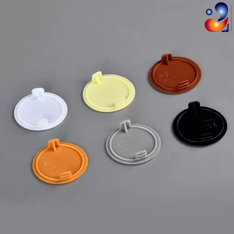 Furniture Hardware Fitting - Couvre-charnières décoratifs ronds en plastique pour