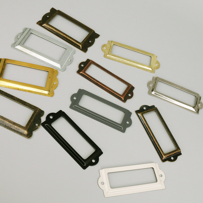 Cadre d'étiquette en fer Antiq - Furniture Hardware Names avis et prix